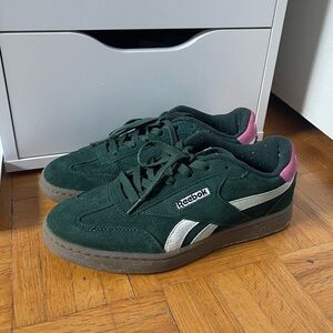Green Suede Reebok Sneakers